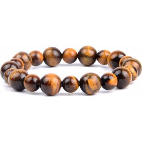 Men Bracelet 2018 Fashion Woman Bracelets 8mm & 10mm Natural Stone Tiger Eye For Jewelry Yoga Bangles Erkek Bileklik Bijoux