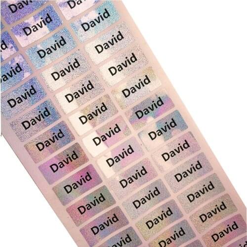 60 pcs Personalized Name Stickers Waterproof Daycare School Label Decal Scratch Proof Multi Stationery stickers