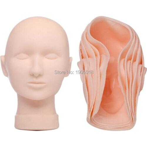 New Arrivals 5pcs/bag 3D Silica gel practice skin permanent makeup eyebrow/lips/eye exercises grafting eyelash Tattoo supplies