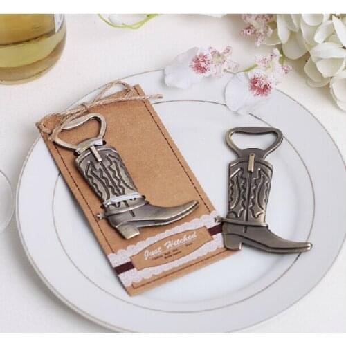 Bottle Opener 10pcs/lot Retro Cowboy Boots Wedding & Part Gift Souvenirs Free Shipping