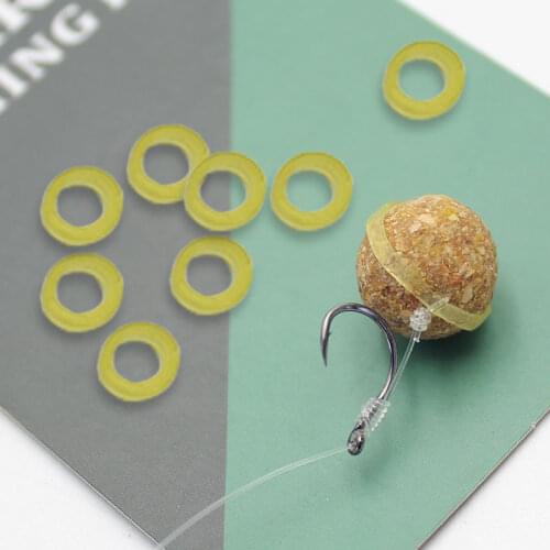 100PCS Carp Fishing Bait Tackle Plastic Pellet Pop Up Boilies Bait Band Carp Holder For Hair Rig Carp Fishing Feeder Accessories