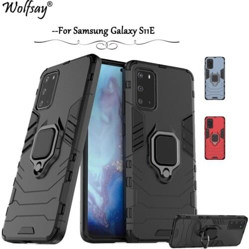 For Samsung Galaxy S11E Case For Samsung S11E Case Shockproof Silicon Cover Stand Holder Hard Phone Case For Samsung Galaxy S11E