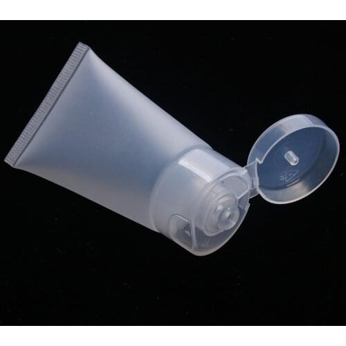 Empty Plastic Portable Tubes Squeeze Cosmetic Cream Lotion Travel Bottle Clear Lip Gloss Container