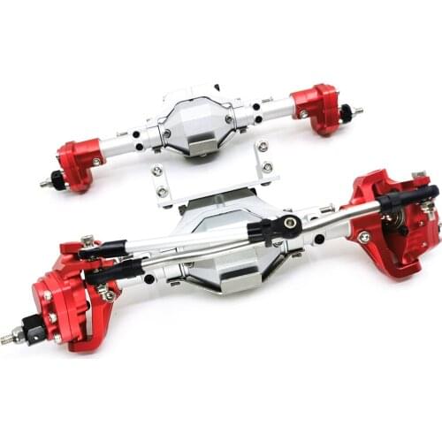 SCX10 Aluminum CNC Anodized Full Front Rear Portal Axle for 1/10 RC Crawler Car Axial SCX10 II 90046 90047 Upgrade Parts