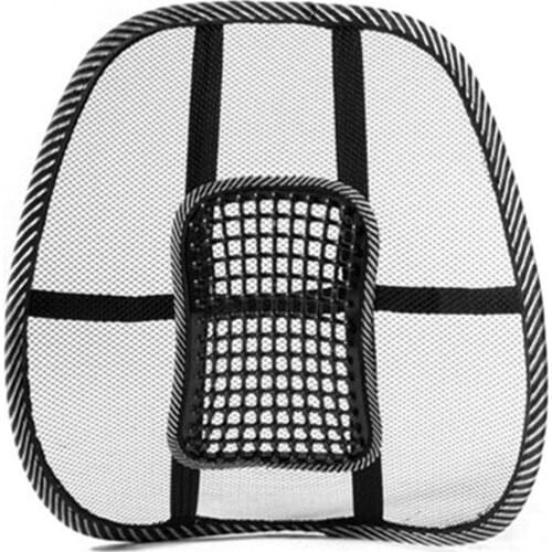 Mesh Back Lumbar Support Massage Beads For Car Seat Chair Massage Cushion 40*38cm
