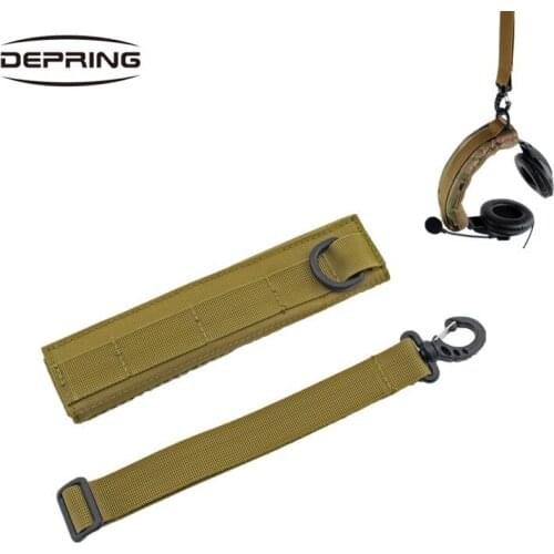 Tactical Advanced Modular Headset Cover Molle Headband Headphone Stand Protection Cover for General Earmuffs