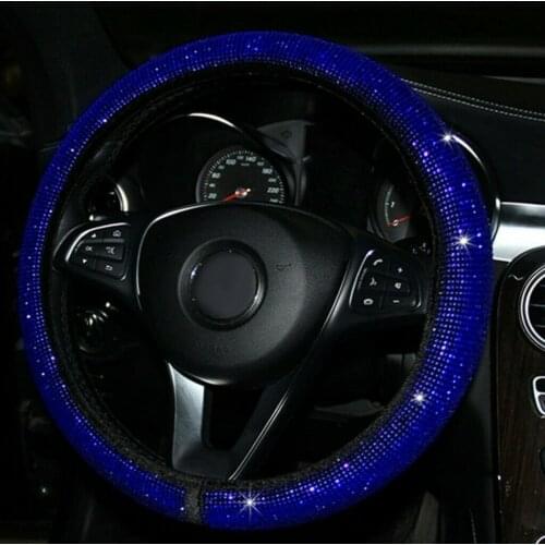 14.5-15\\\" Steering Wheel Universal Car Accessories Black Plush Fashion