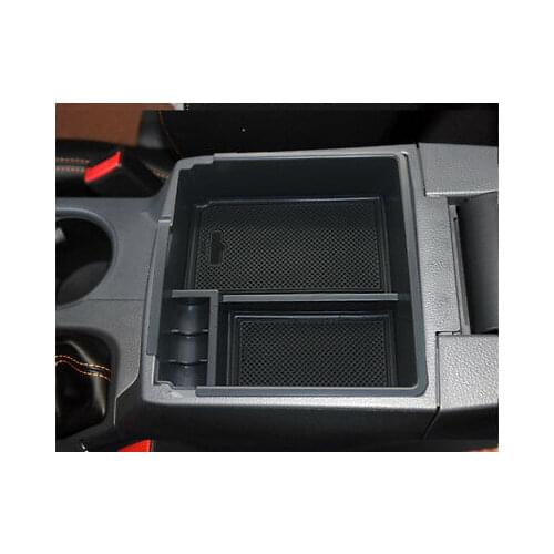 Interior Console Armrest Storage Box Organizer Holder For Ford Ranger 2015-2018