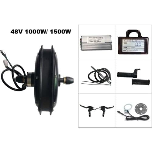 High speed 45-60km/h 4.0 wide 20 24 26er electric fat tire snow bike 48V 1000W 1500W front 135mm rear wheel 170/190mm ebike kit