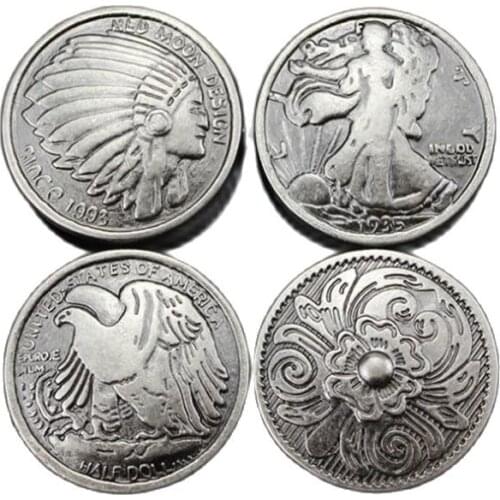 Alloy embossed shield coin buckle button for wallet belt bag jeans dog collar diy craft trmits accessories