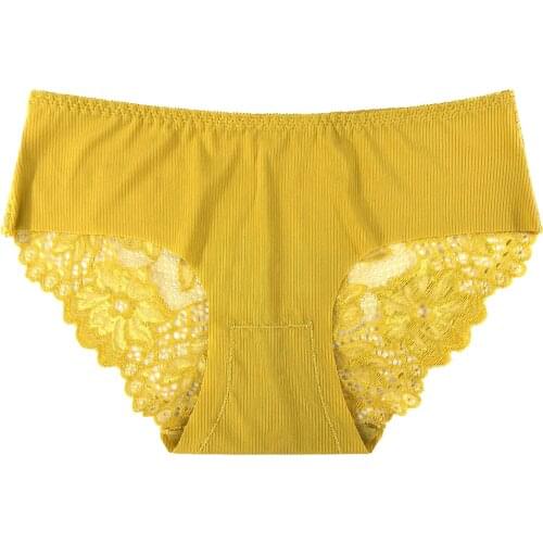 Womens underwear sexy French lace non-traceable ice silk breathable comfortable stretch waist waist 3258