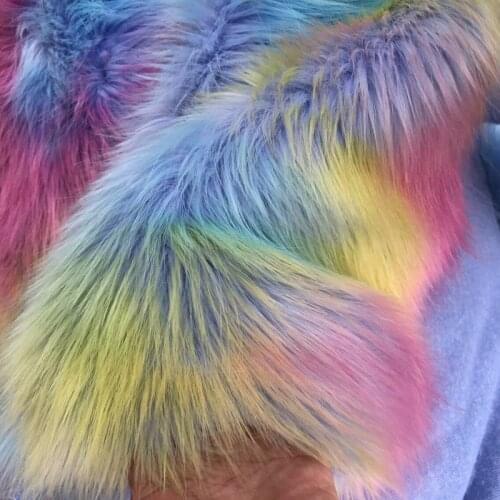 1000g Imitation fox plush fur high grade cloth fabric diy sewing materials doll background decorative carpet faux fur fabric