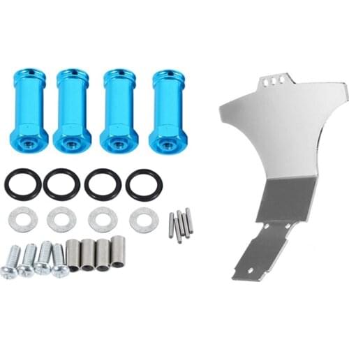 12Mm Hex Hub 24Mm Extension Adapter Wheel Spacer Widener & For Wltoys 1/18 A949 A959 A969 Front And Rear Collision Plate