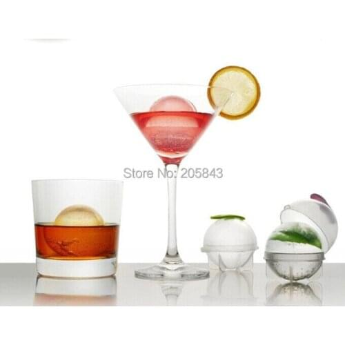 12 pcs/ lot Bigger Ice Ball Sphere model Fruit Ice Cube Tray Bricks Tray Maker Whiskey Cooktail