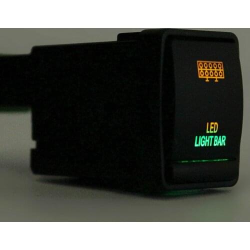 12V LED Push Switch Driving Light 24M Toggle Switch Module for Nissan Navara NP300 Pathfinder X-TrailPlastic Bar On Off Rocker