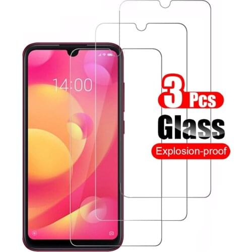 3Pcs Tempered Glass On The For Xiaomi Mi Play Screen Protector Toughened Protective Film For Xiaomi Mi Play Ultra Clear Guard