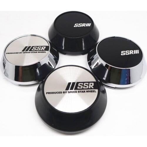 4pcs 65MM Wheel Center Hub Caps for SSR PRODUCED BY SPEED STAR Rims Cover Emblem Logo Car Accessories