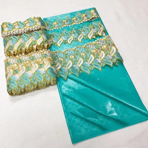 5yard Fashion African bazin riche bazin brode fragrant basin riche brode lace with Water-soluble barcode nigerian colored ribbon