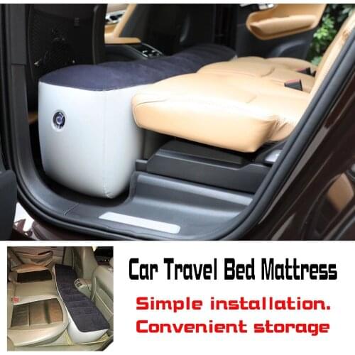 Car Travel Bed Mattress Universal Rear Seat Cushion Air Self-driving Tour Bed For Auto