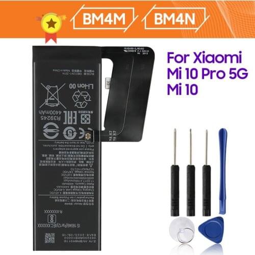 Xiao Mi Xiaomi BN4N Phone Battery for Xiao Mi 10 5G 4780mAh BN4M Mi 10 Pro 5G Xiaomi10 Pro Mi10 Pro Original Battery +Tool