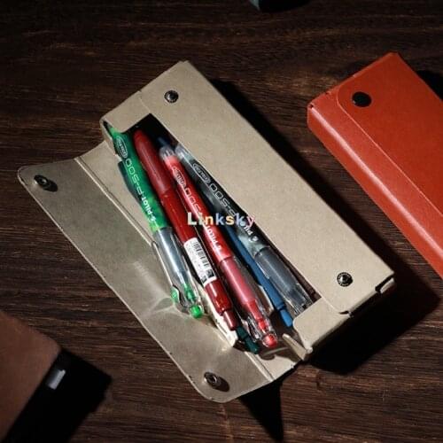 Midori Midori Pulp Pasco Pen Case,tough, water resistant material ,Beautiful minimalist design,Stylish pen case,School supplies