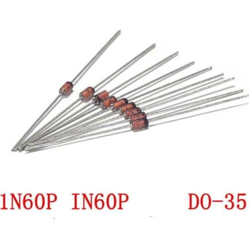 100PCS 1N60 DO-7 1N60P DO-35 Schottky Germanium Diode TV Radio FM Detection