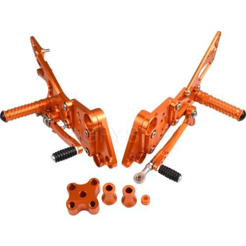 Duke 200 Motorcycle For KTM Duke200 2014 2015 2016 2017 2018 2019 Foot Pegs CNC Motorcycle Adjustable Rearset Footrest Footpegs