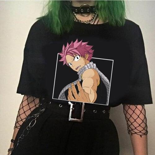 Fairy Tail Graphic T Shirt Men Fashion Japanese Anime T-shirt Summer Streetwear Tshirt Hip Hop Top Unisex Tees