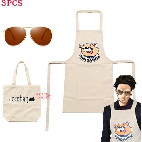 Anime The Way of The Househusband Apron Tatsu Gokushufudo Apron Immortal Dragon Cosplay Cute Bear Apron Husband Clothes Boys