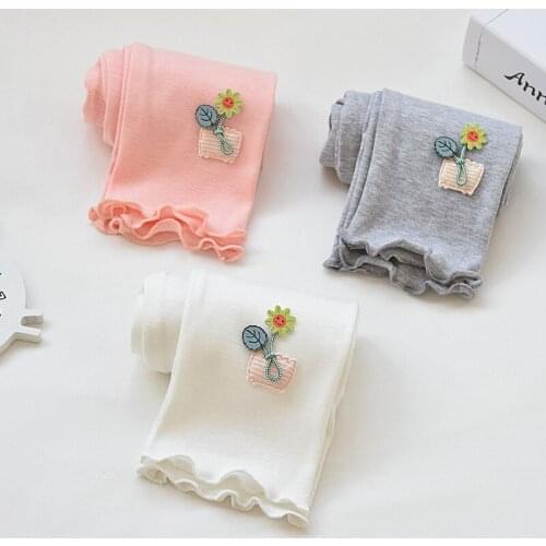 Girls' leggings spring and autumn new spring baby girl spring pants thin style foreign baby childrens pants
