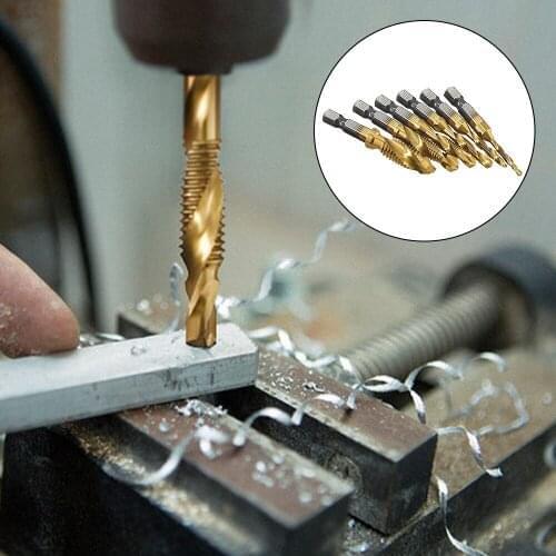 M3 Titanium-Plated Short Version Drilling Tapping Integrated Used In Ejector Punching Machine M3 M4 M5 M6 M8 M10 3D Printer Prat