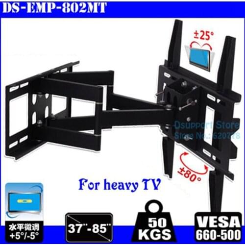 New Arival heavy duty LED LCD TV Wall Mount Full Motion 6 Swing Arms 37-85'' loading 150 kgs