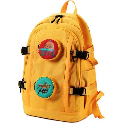 New Design USB Charging Backpack Women School Bag Backpack for Teenage Girls Mochila Leisure Travel Daily Bagpack Female-Yellow