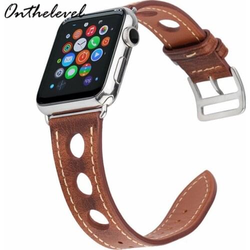 Onthelevel Genuine Leather Apple Watchband Apple Watch Strap Watch Accessories 42mm 38mm for iWatch Series 1/2/3/4
