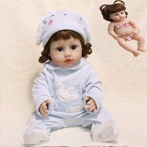 JINGXIN princess 45cm Full Silicone Body Reborn Baby Doll Toy For Girl Vinyl Newborn Waterproof Babies Bebe Bathe Accompany Toy