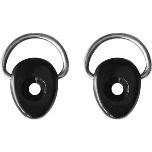 2 Pieces Durable Heavy Duty Nylon D-Ring Tie Down Loop Deck Fitting Canoe Kayak Dinghy DIY Accessories