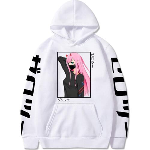 Darling In The Franxx Anime Zero Two Print Pullover Women Summer Women Sweatshirt Men Oversized Hoody Hoodie Harajuku Outerwear