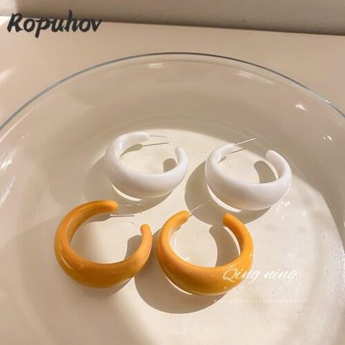 Ropuhov 2021 New Jewelry Fashion for Woman Korean Gift Drop Designer Indian Stud Earrings Set Wholesale