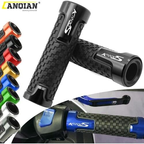 7/8" 22mm Motorcycle Parts Aluminum Rubber Handlebar Grips Hand Bar Grip For BMW K1200S K 1200 K1200 S 2004 2005 2006 2007 2008