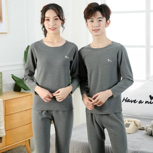Autumn Baby Kids Thermal Underwear Set Children Sleepwear Cartoon Boys Girls Clothes Warm Seamless Set Winter Pajamas For Teens