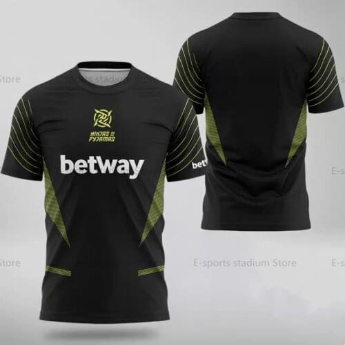 NIP Team Uniforms 2021 New Swedish E-sports Uniforms DOTA CSGO Competition Uniforms Harajuku Mens Oversized T-shirt