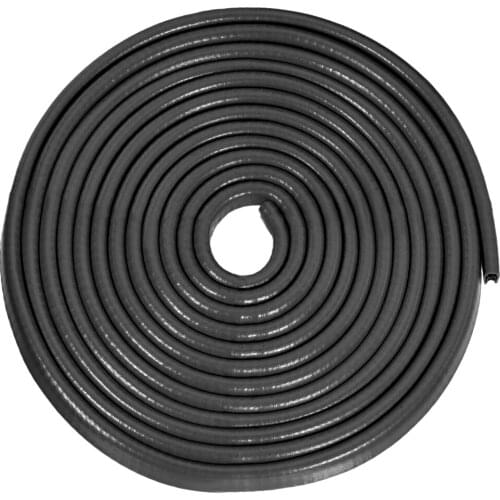 Uxcell Edge Trim U Seal Extrusion Black U Channel Edge Protector PVC Plastic W Iron Sheet Fits 1/16''-9/64'' Edge 16.4Ft/5M