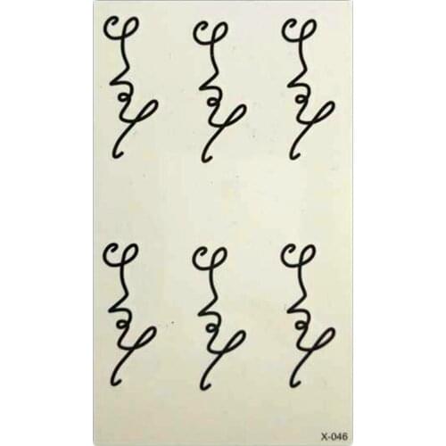 Love Temporary Tattoos Sticker Love Letters Pattern Waterproof Tattoo Body Art Removable Flash Tattoo