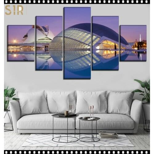 World Famous Architecture Beauty HD Five Wall Painting Decorative Painting Anime Posters Wall Decor Anime Decor Room Decor