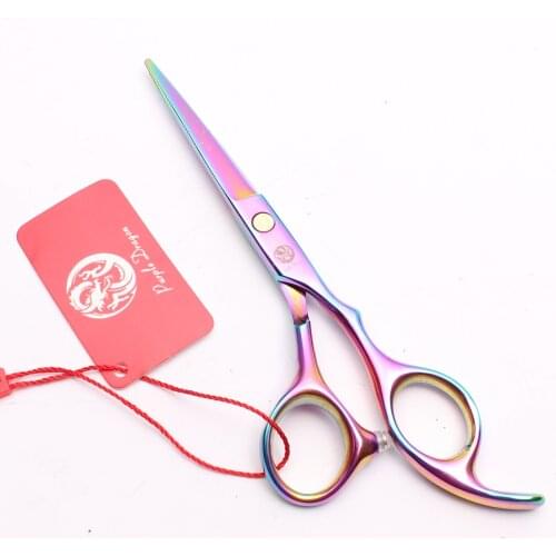 Y1215 6" Professional Hairdressing Barber Salon Shears Hair Cutting Tools for Hairdressers Black Gold Blue Colorful