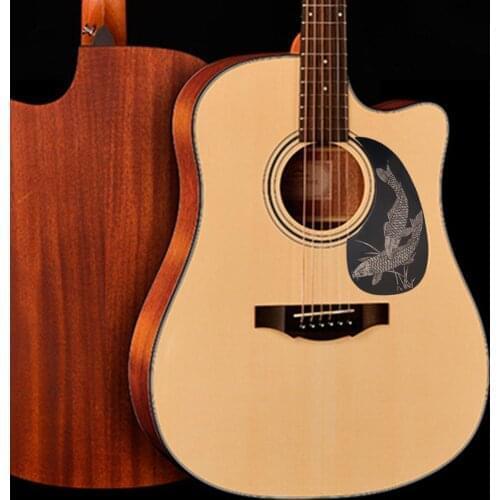 New arrival Professional 41" Folk Guitar Pickguard Self-adhesive PVC Pick Guard Sticker Drop-shaped Pickguard Guitar Accessories