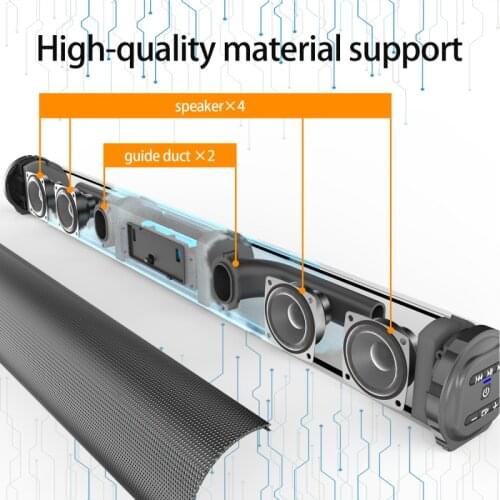20W TV Sound Bar Wired And Wireless Bluetooth-compatible Home Surround SoundBar For PC Theater TV Speaker TV Box Audio Remote