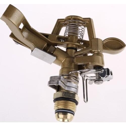 1/2 Inch Garden Water Sprinkler Spray Nozzle Fountain Irrigation Connector Copper Rotate Rocker Arm watering Tool Spiker