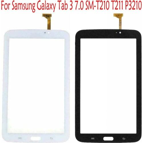 10 Pcs (Tested) For Samsung Galaxy Tab 3 7.0 SM-T210 T211 P3210 Touch Screen Digitizer Sensor Front Glass Lens Panel +Adhesive