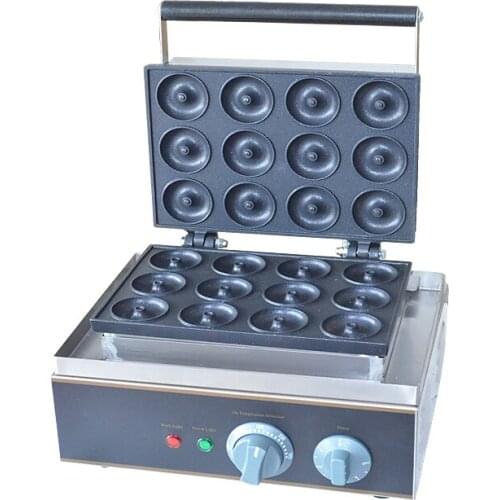 220v Chinese commercial donut maker machine Nonstick Mini Doughnuts With 12 holes In Stock